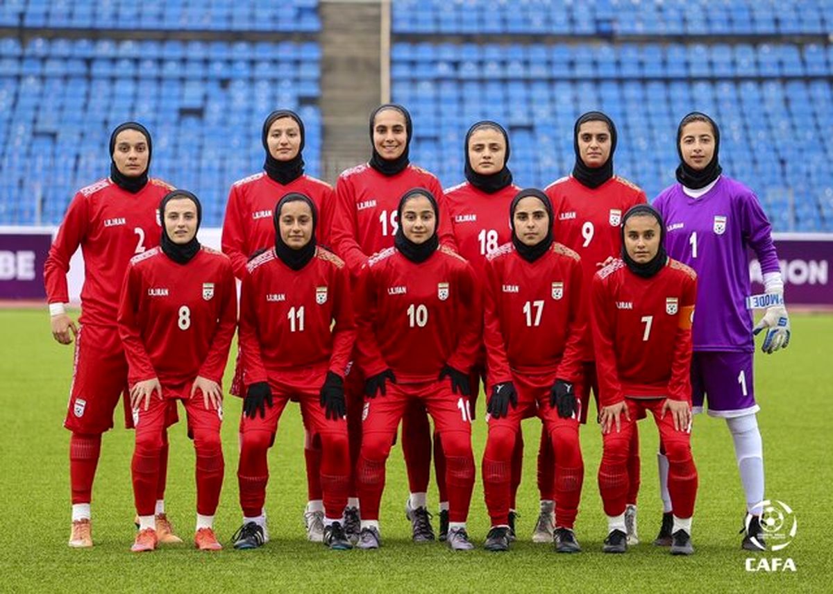  دختران فوتبالیست  ایران، تاجیکستان  را  گلباران  کردند.